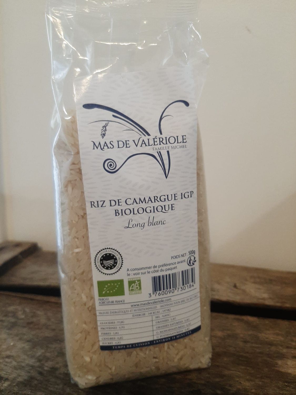 Riz long blanc de Camargue IGP biologique