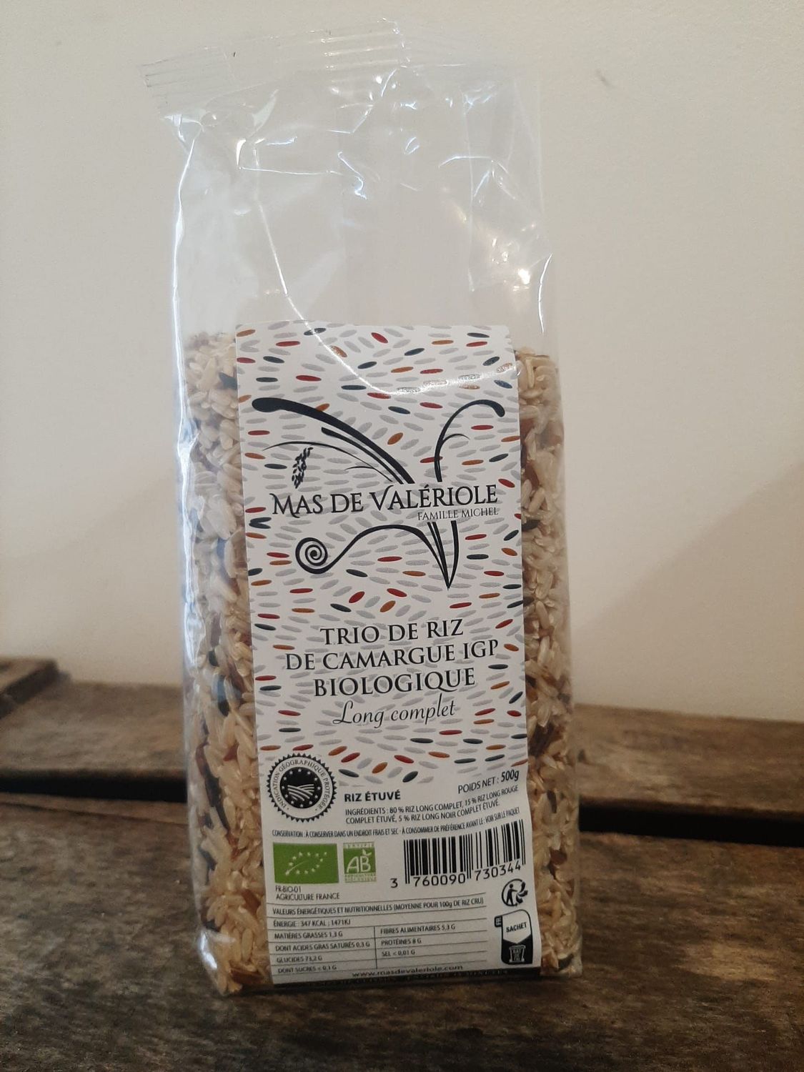 Trio de riz de Camargue IGP biologique  long complet