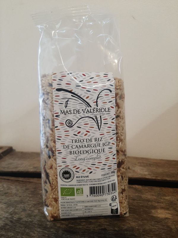 Trio de riz de Camargue IGP biologique  long complet