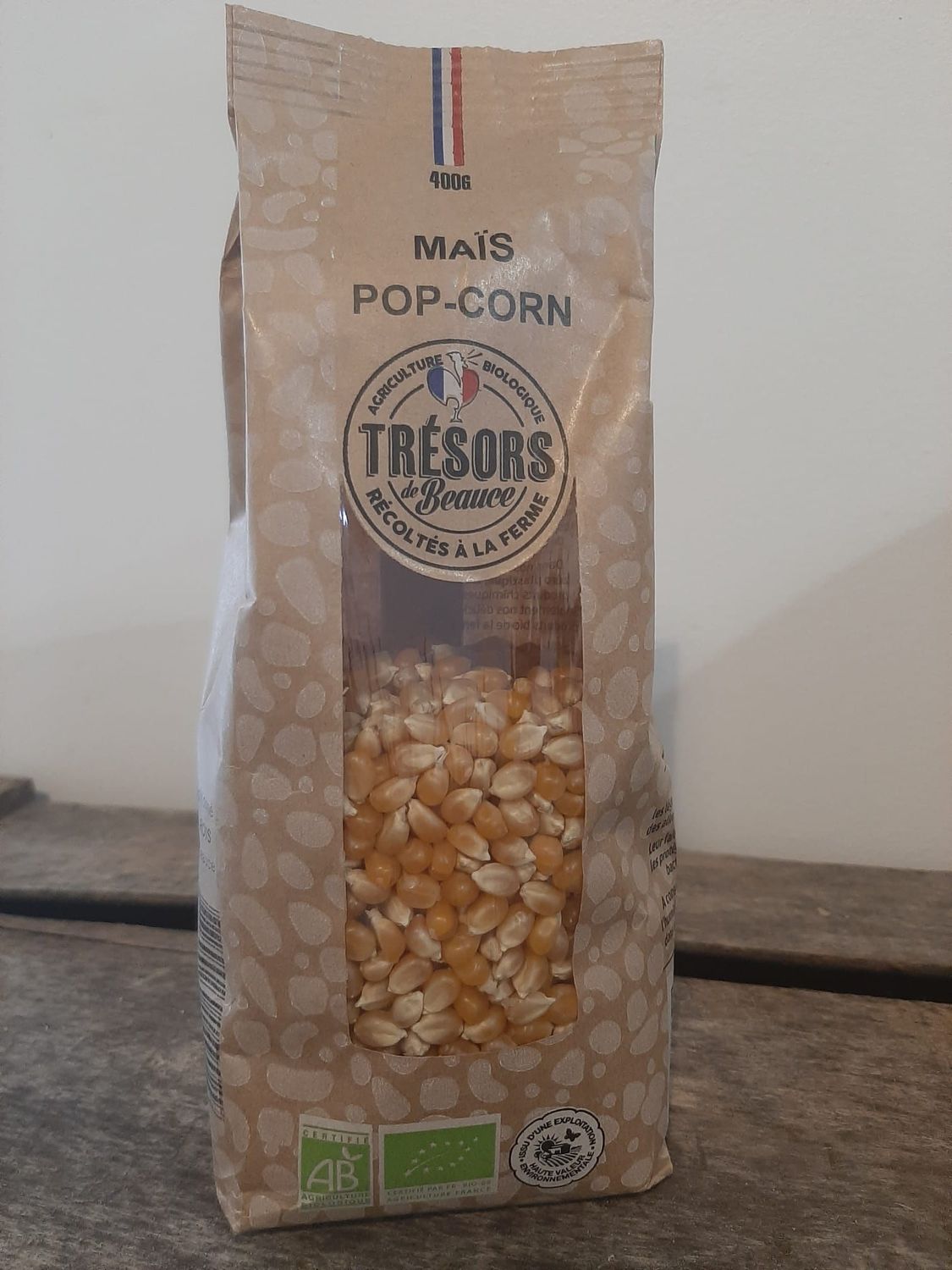 MAIS POP CORN BIO SACHET 400G - Trésors de Beauce