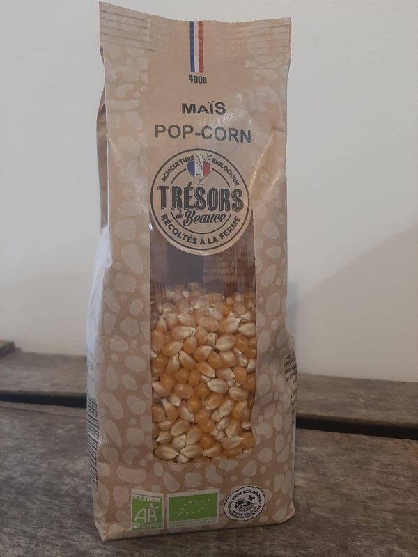 MAIS POP CORN BIO SACHET 400G - Trésors de Beauce
