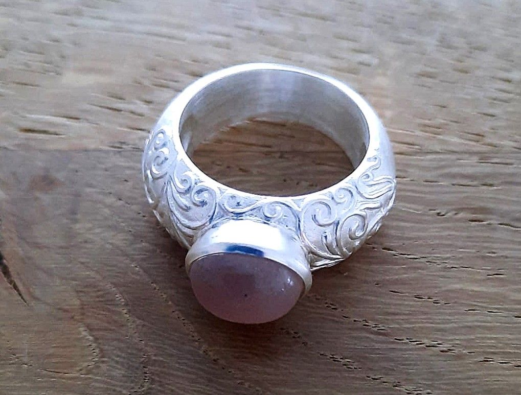 CHOCO - Fingerring - graubraun - Silber
