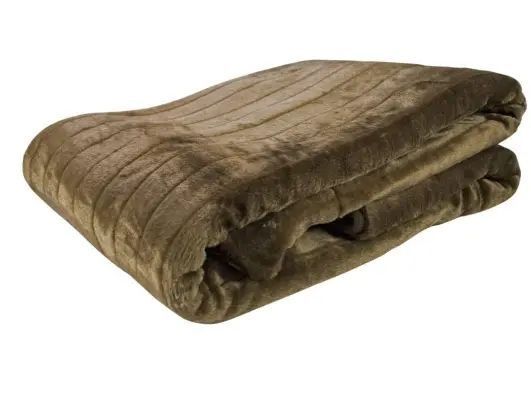 Kuscheldecke im Nerz-Look / Braun
