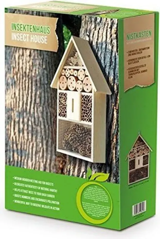 XXL Insektenhotel Holz ca 50 cm / Nistkasten Natur Insekten Brutkasten Hotel