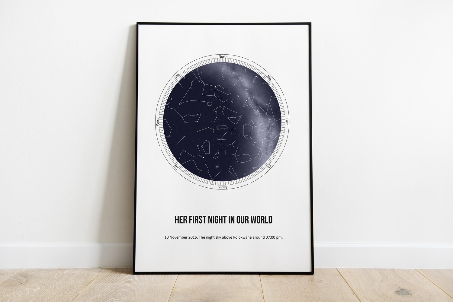 Night Sky Star Map