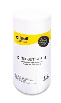 Clinell Detergent Wipes [Tub of 110]