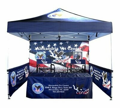 10 FT X 10 FT POP-UP CANOPY COMPLETE EVENT PACKAGE
