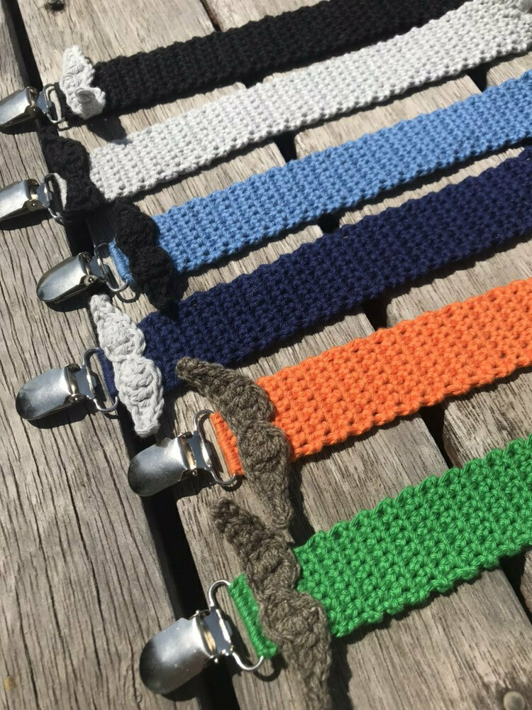 Moustache Pacifier Clip