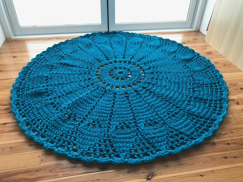 Crochet Diamond Floor Rug