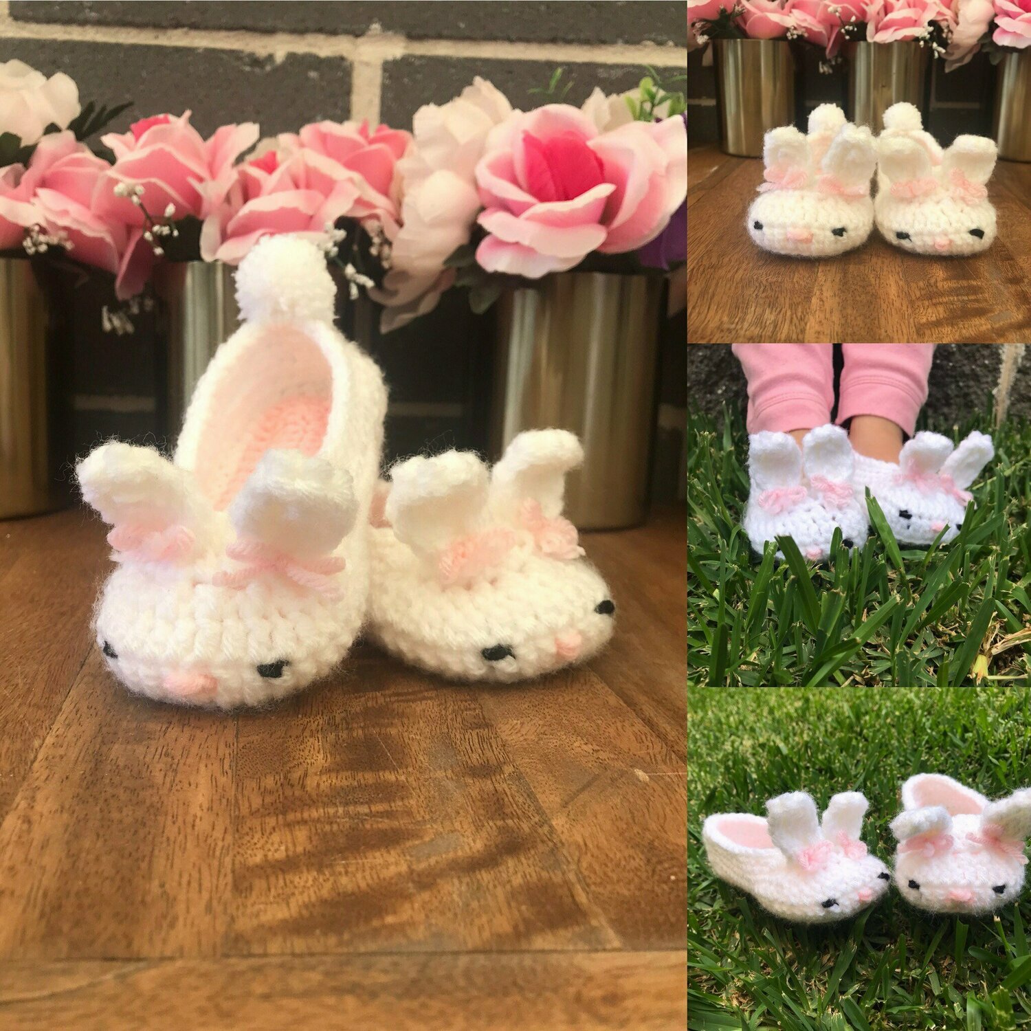 Crochet Bunny Slippers