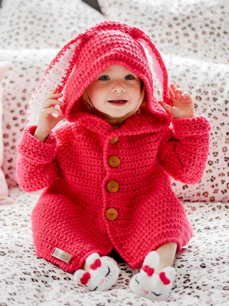 Hooded Bunny Cardigan