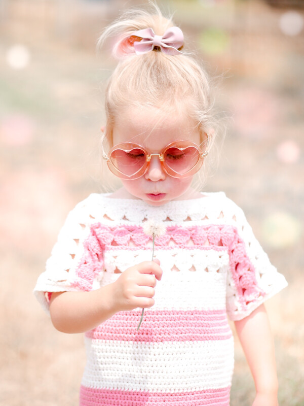 Amelia Crochet Girls Top