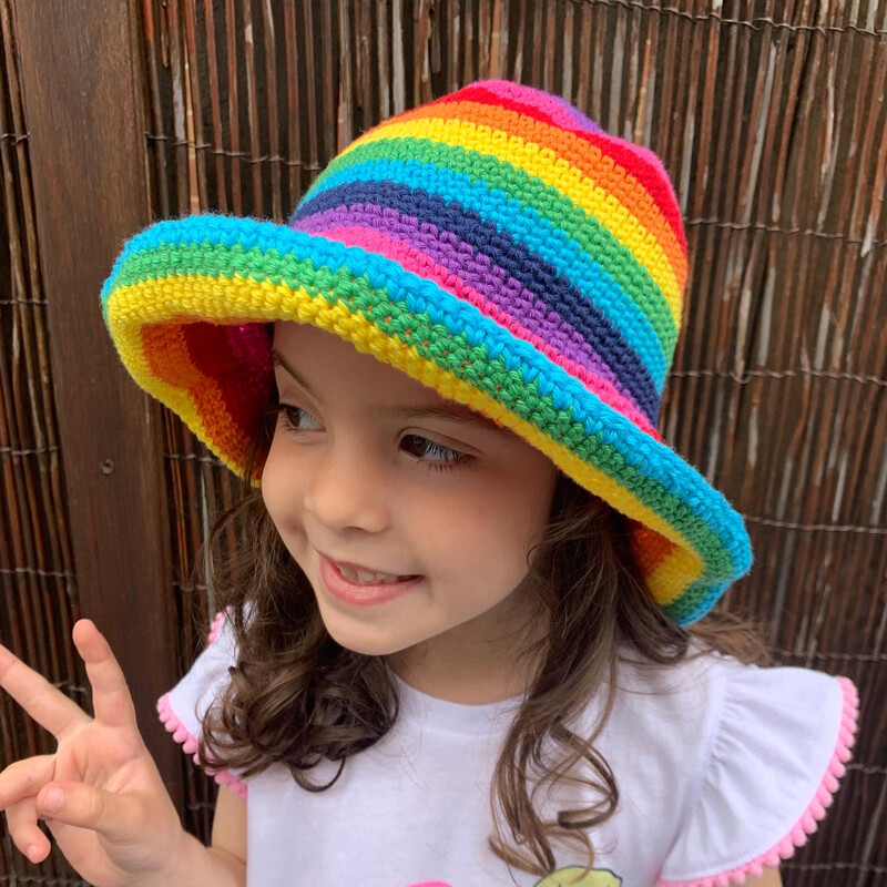 Rainbow Sun hat