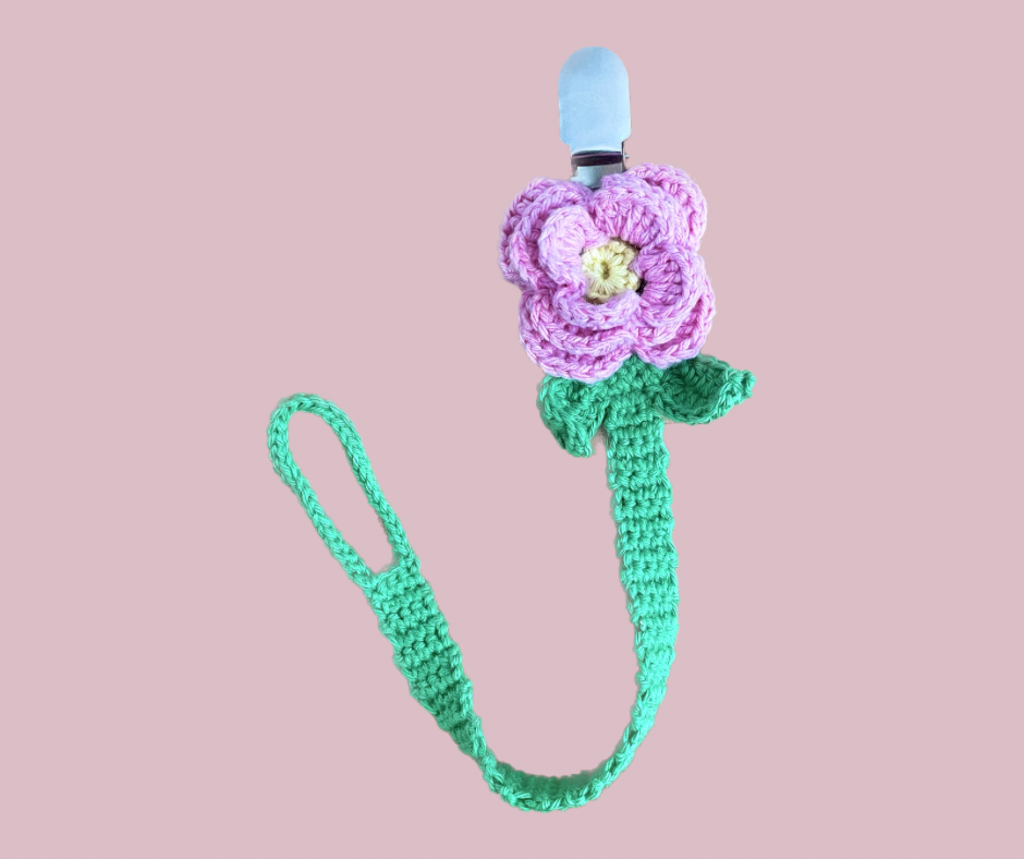 Flower Pacifier Clip