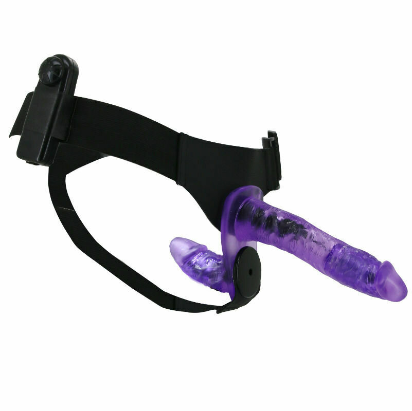 STRAP-ON CON DILDO DOBLE LILA