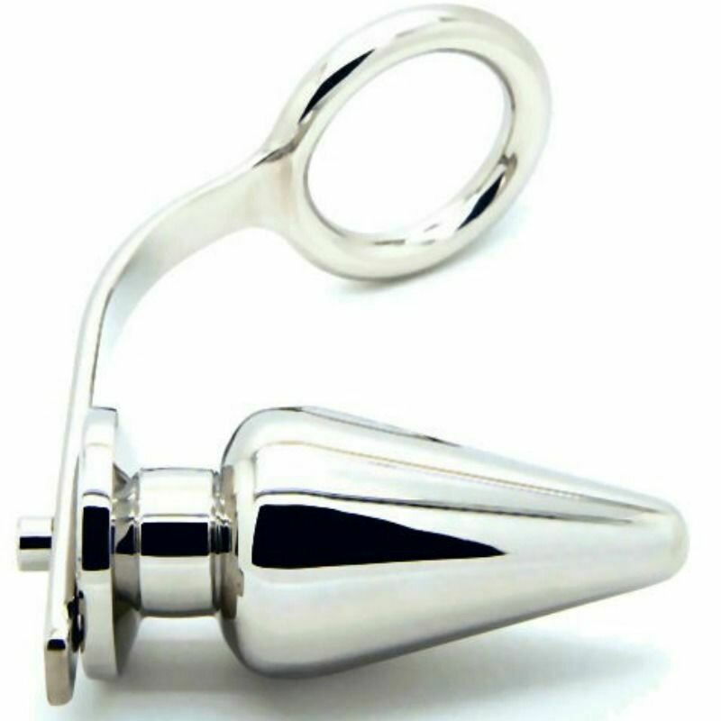METAL HARD ANILLO TESTICULOS Y PLUG METAL