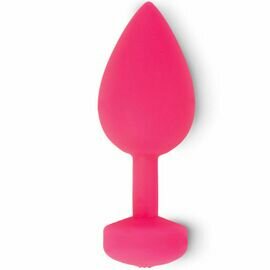 FUNTOYS GPLUG ANAL VIBRADOR RECARGABLE GRANDE ROSA NEON 3.9CM