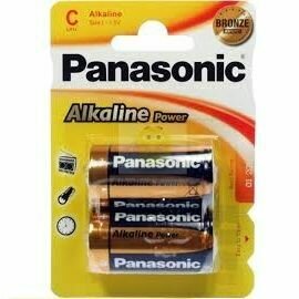 PANASONIC BRONZE PILA ALKALINA C LR14 BLISTER*2