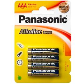 PANASONIC BRONZE PILA ALCALINA AAA LR03 BLISTER*4