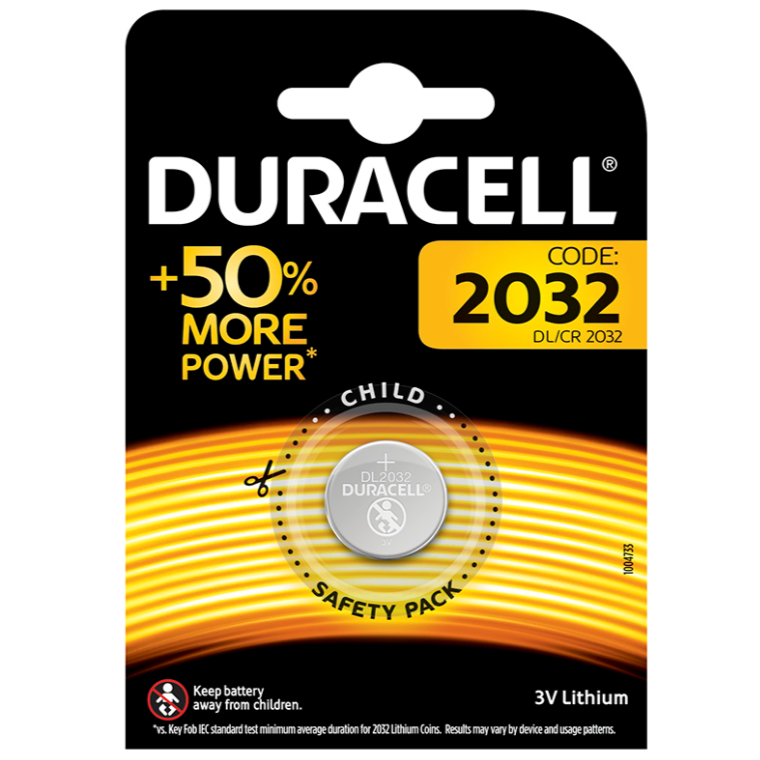 DURACELL PILA BOTON LITIO CR2032 3V BLISTER*1