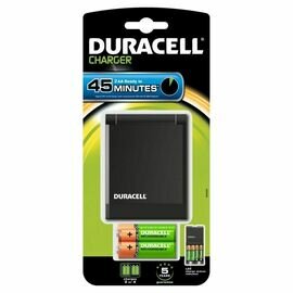 DURACELL CARGADOR RAPIDO 45MIN. + 2xAA 1700mAh + 2xAAA 750mAh