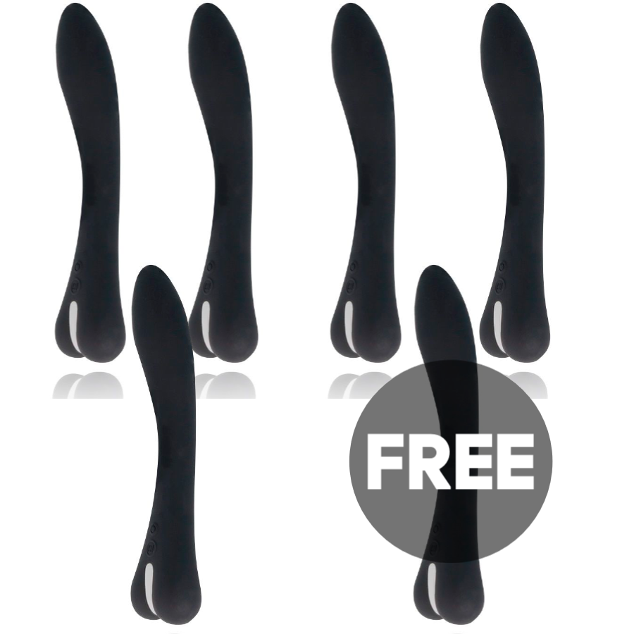 BRILLY GLAM RYAN VIBRADOR LUXE NEGRO 5 + 1 GRATIS