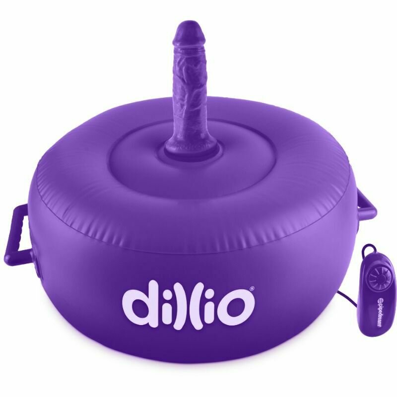 DILLIO SILLON HINCHABLE CON VIBRACION Y DILDO LILA