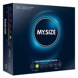 MY SIZE NATURAL CONDOM LATEX 49MM 36 UDS