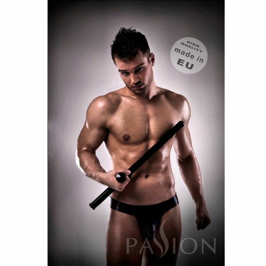 JOCKSTRAP 008 BLACK LEATHER PASSSION MEN LINGERIE S/M