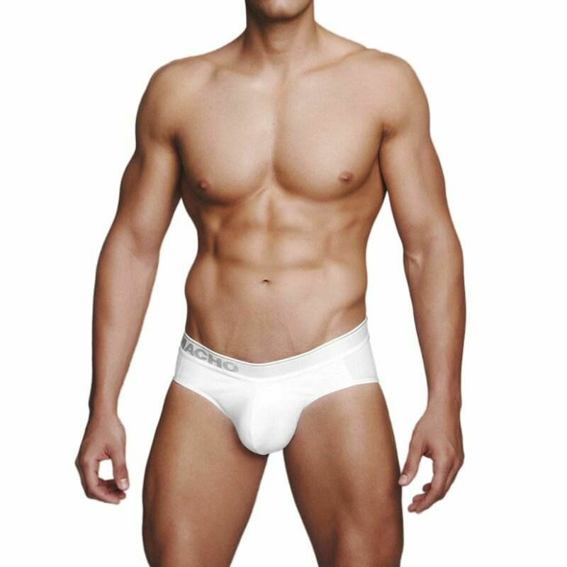 MACHO - MC091 CALZONCILLO CORTO BLANCO TALLA XL