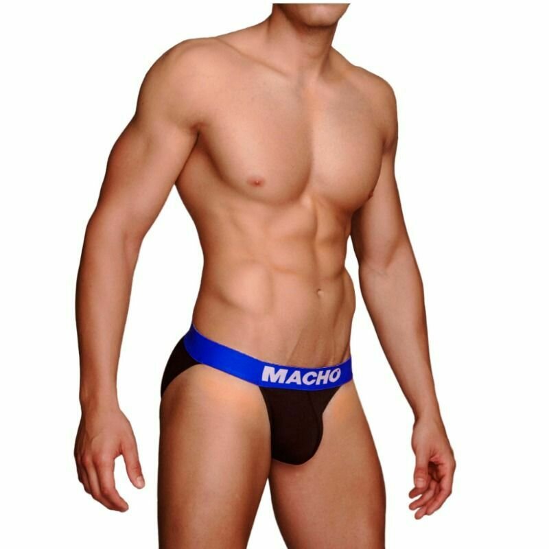 MACHO - MS079 CALZONCILLO DEPORTIVO NEGRO TALLA S