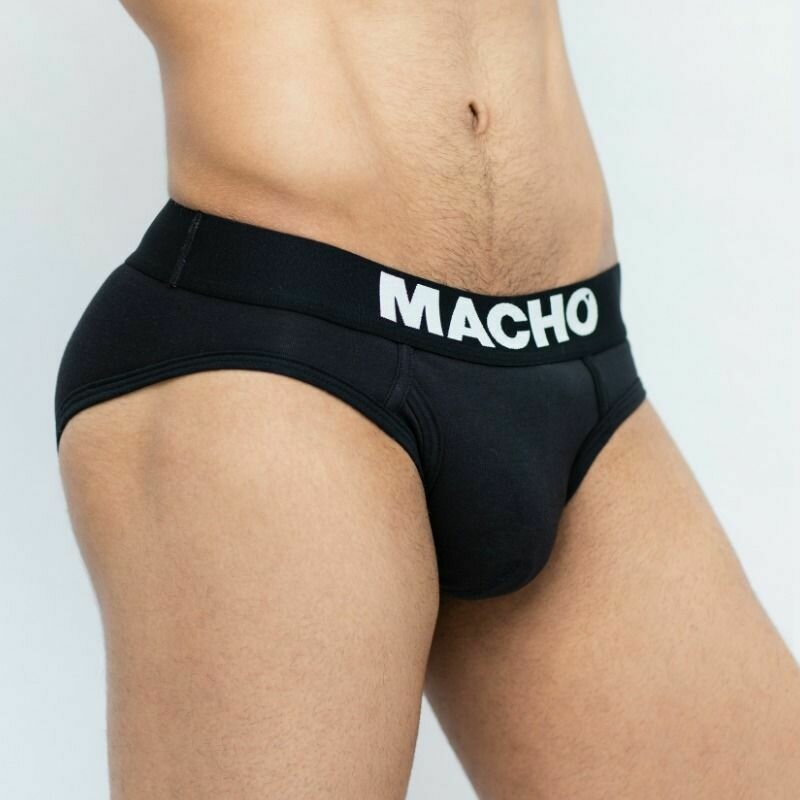 MACHO - MC126 CALZONCILLO CORTO NEGRO TALLA L