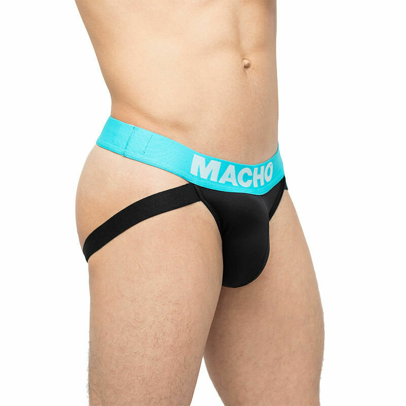 MACHO - MX200A SUSPENSORIO NEGRO Y AZUL S