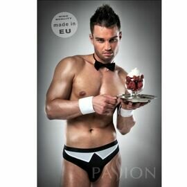 DISFRAZ CAMARERO 020 SEXY BLANCO/NEGRO  BY PASSION MEN L/XL