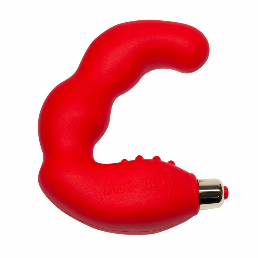 BAD  BOY MASAJEADOR DEL PUNTO G MASCULINO ROJO