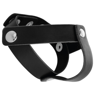 DARKNESS ANILLO DE PIEL PARA PENE Y TESTICULOS