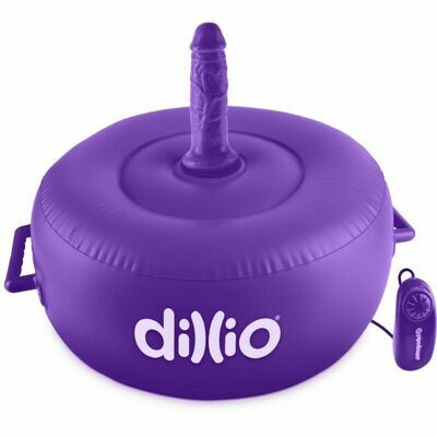DILLIO SILLON HINCHABLE CON VIBRACION Y DILDO LILA