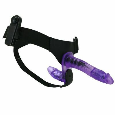 STRAP-ON CON DILDO DOBLE LILA