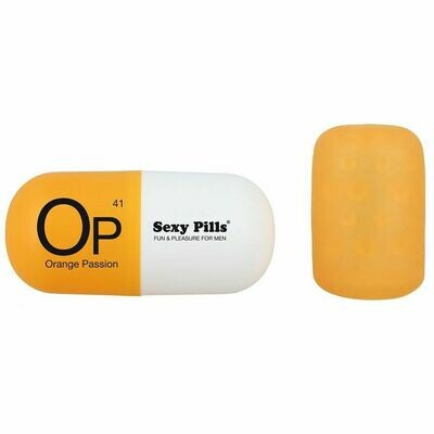 MINI MASTURBADOR CAPSULA NARANJA PASIÓN