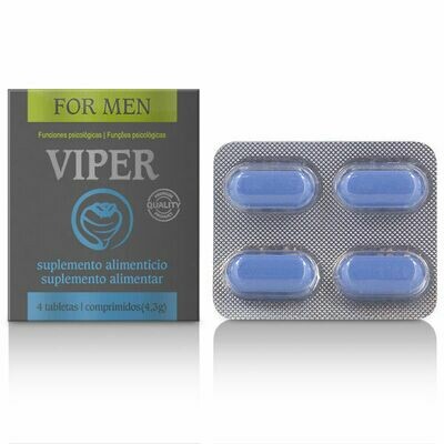 VIPER POTENCIADOR MASCULINO 4 CAPSULAS ES/PT