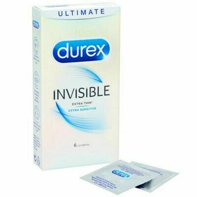 DUREX INVISIBLE EXTRA FINO 6 UNIDADES
