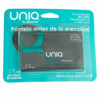 UNIQ SMART PRE-ERECCIÓN PRESERVATIVO SIN LATEX  3UDS