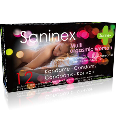 SANINEX  MULTIORGASMIC WOMAN PRESERVATIVOS 12 UDS
