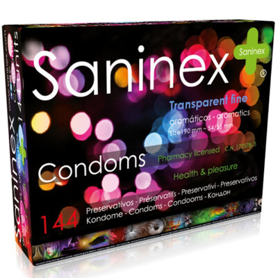 SANINEX PRESERVATIVOS AROMÁTICOS ULTRA DELGADOS 144 UDS