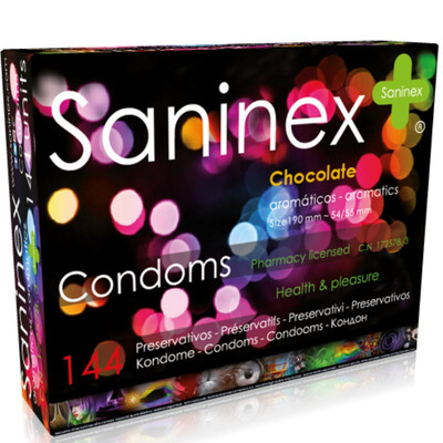 SANINEX CHOCOLATE PRESERVATIVOS AROMÁTICOS 144 UDS