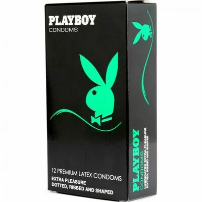 PLAYBOY EXTRA PLEASURE CONDON TRANSPARENTE 54MM 12 UDS