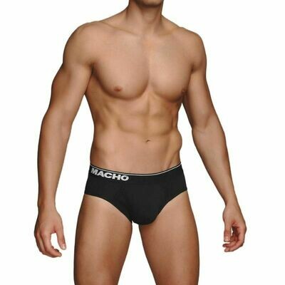 MACHO - MC088 CALZONCILLO NEGRO TALLA L