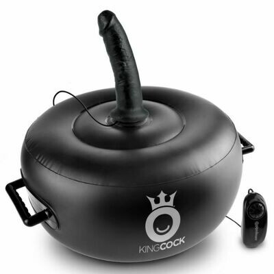 ASIENTO HINCHABLE DELUXE CON VIBRACION KING COCK
