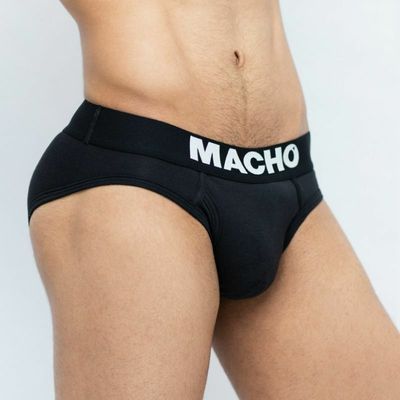 MACHO - MC126 CALZONCILLO CORTO NEGRO TALLA L