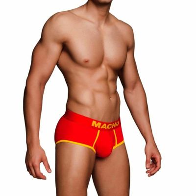 MACHO - MS089 CALZONCILLO DEPORTIVO ROJO TALLA S